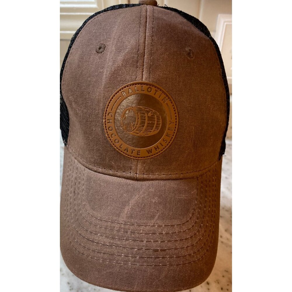 BALLOTIN Chocolate Whiskey Brown Black Mesh Snapback Trucker Hat Cap